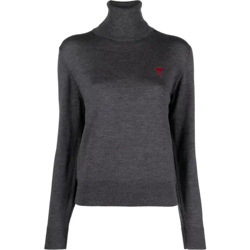 Rollkragenpullover , Damen, Größe: XS - Ami Paris - Modalova