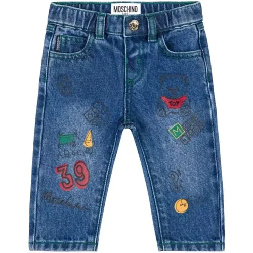 Kinder Dunkelblaue Jeans Moschino - Moschino - Modalova