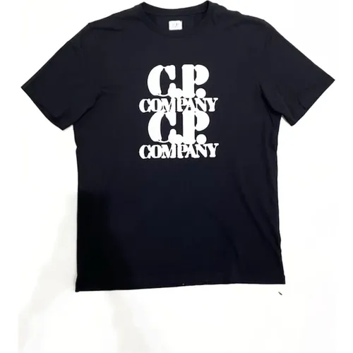 Graphic Print Cotton T-Shirt , male, Sizes: L - C.P. Company - Modalova
