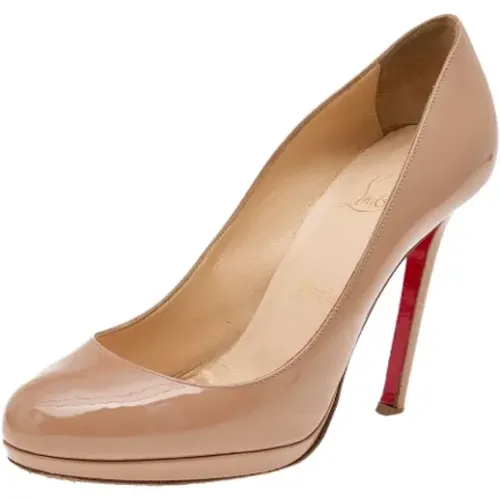 Pre-owned Leather heels , female, Sizes: 5 1/2 UK - Christian Louboutin Pre-owned - Modalova