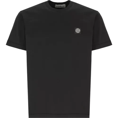 Cotton T-shirt with Logo , male, Sizes: S - Stone Island - Modalova