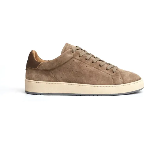 Suede Sneakers with Perforated Details , male, Sizes: 7 1/2 UK, 10 UK, 9 UK, 8 UK, 9 1/2 UK, 7 UK, 8 1/2 UK - Hogan - Modalova