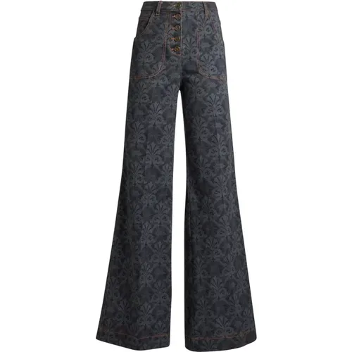 Flare Line Graue Hose Etro - ETRO - Modalova