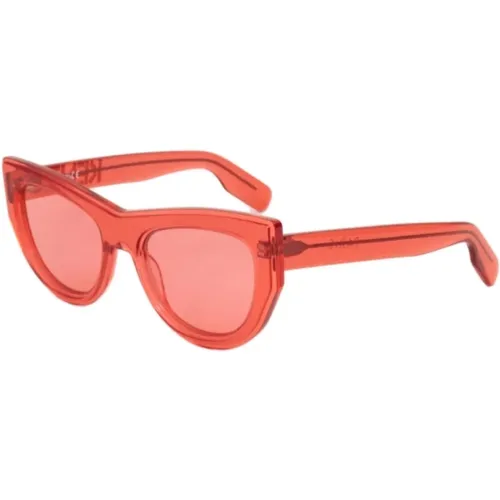 Rote Acetat-Sonnenbrille für Frauen - Kenzo - Modalova