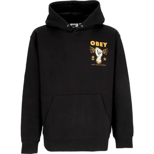 Light Hooded Sweatshirt New Clear Power Hoodie Fleece , male, Sizes: L, XS, XL, S - Obey - Modalova