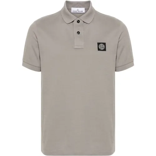 Sc17 Dove Grey Short Sleeve Polo Shirt , male, Sizes: 2XL - Stone Island - Modalova