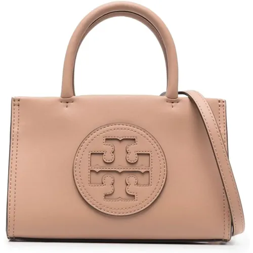 Wicker Leather Handbag with Logo , female, Sizes: ONE SIZE - TORY BURCH - Modalova