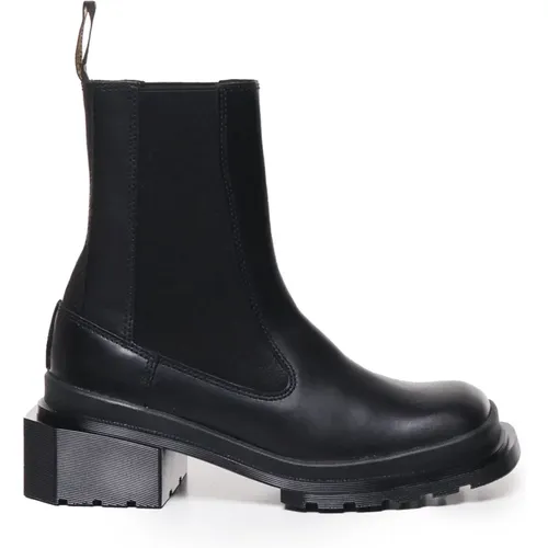 Ikonoische Schwarze Quadratische Stiefel , Damen, Größe: 36 EU - Dr. Martens - Modalova