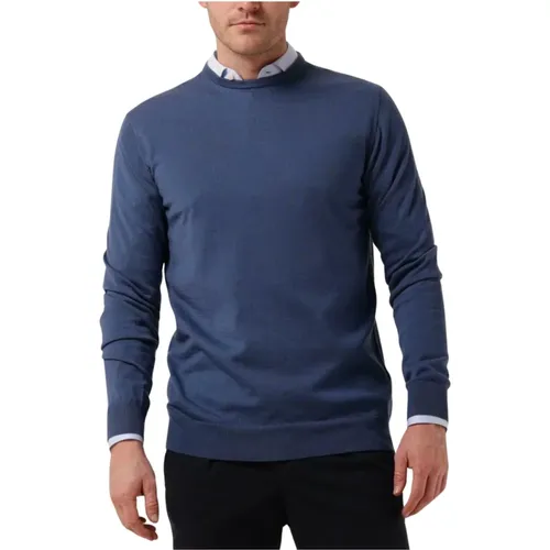 Herren Strickpullover Weste Blau , Herren, Größe: L - Profuomo - Modalova