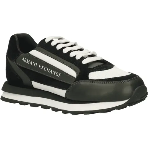 Herren Sneaker aus Leder und Stoff - Armani Exchange - Modalova