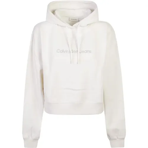 Weiße Pullover Kollektion , Damen, Größe: M - Calvin Klein Jeans - Modalova