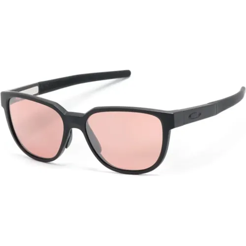 Matte Square Frame Pink Lenses , unisex, Sizes: ONE SIZE - Oakley - Modalova