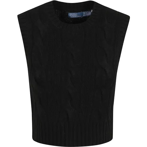 Schwarzer Pullover Damenmode Aw24 - Ralph Lauren - Modalova