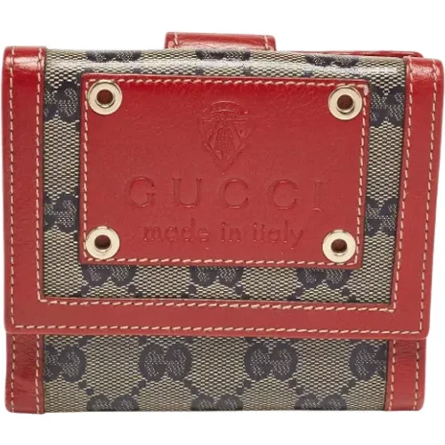 Pre-owned Coated canvas wallets , female, Sizes: ONE SIZE - Gucci Vintage - Modalova