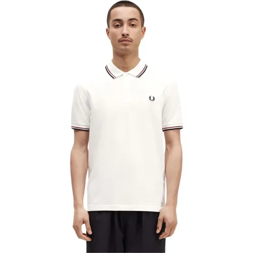 Polo-Shirt mit Kontraststreifen , Herren, Größe: XL - Fred Perry - Modalova
