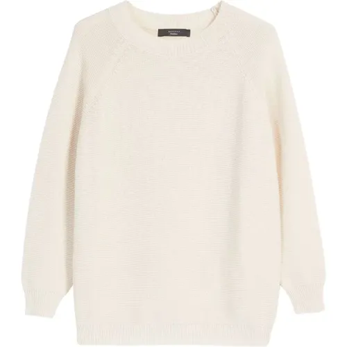 Relaxed-fit Cotton Sweater with Round Neck , female, Sizes: M, XL, S - Max Mara Weekend - Modalova