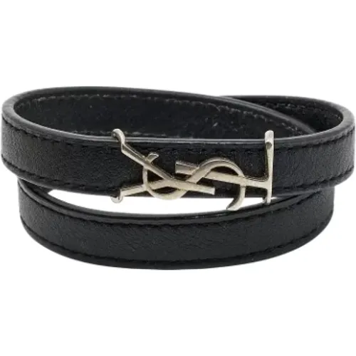 Pre-owned Leather bracelets , female, Sizes: ONE SIZE - Yves Saint Laurent Vintage - Modalova