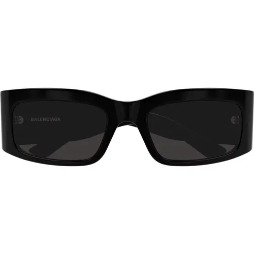 Schwarze Sonnenbrille Stilvoll Alltagstauglich , Damen, Größe: 56 MM - Balenciaga - Modalova