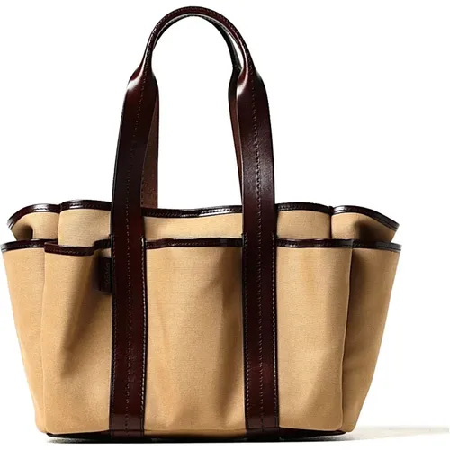 Stilvolle Lederhandtasche für Frauen - Max Mara - Modalova