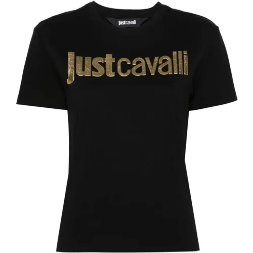 Schwarzes Logo T-Shirt und Polo,Stilvolle T-Shirts und Polos - Just Cavalli - Modalova