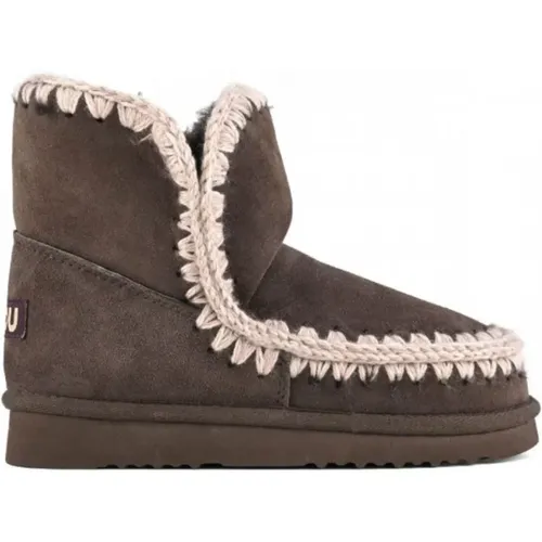 Suede Eskimo Boots Wool Lining , female, Sizes: 4 UK - Mou - Modalova