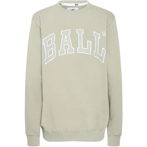 Grüner Sweatshirt K. Griffey Stil , Damen, Größe: S - Ball - Modalova