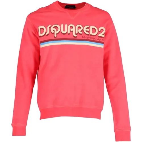 Cotton Sweatshirt Ss22 , male, Sizes: M - Dsquared2 - Modalova