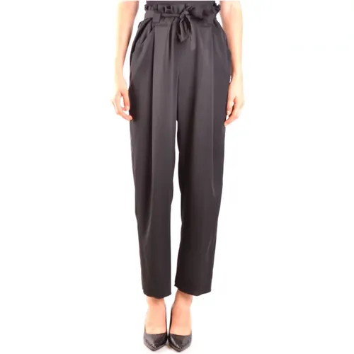 Silk Blend Trousers Sophisticated Design , female, Sizes: M - Armani - Modalova