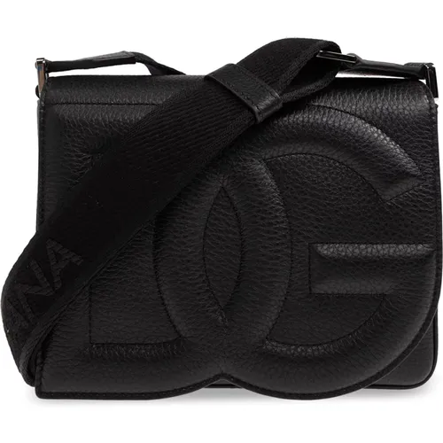 Medium DG Logo Bag shoulder bag , male, Sizes: ONE SIZE - Dolce & Gabbana - Modalova