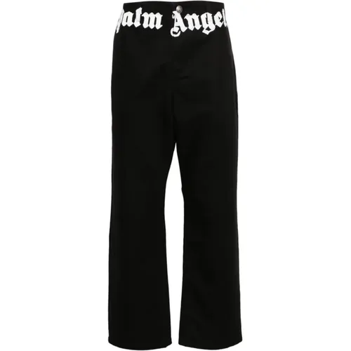 Schwarze Hose Aw24 , Herren, Größe: M - Palm Angels - Modalova