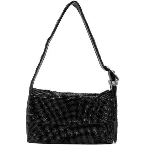 Crystal Embellished Shoulder Bag , female, Sizes: ONE SIZE - Benedetta Bruzziches - Modalova