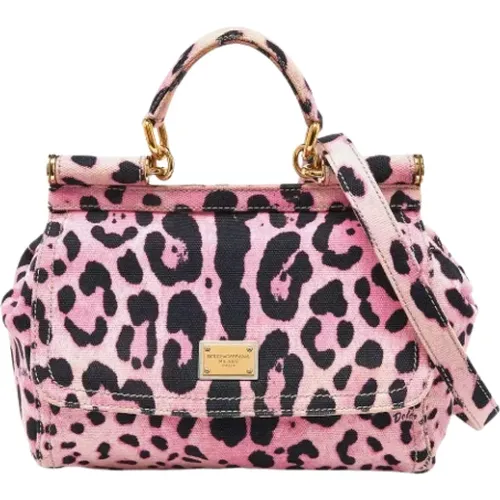 Pre-owned Canvas handbags , female, Sizes: ONE SIZE - Dolce & Gabbana Pre-owned - Modalova