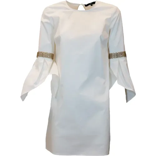 Weißes Kleid 100 , Damen, Größe: M - Elisabetta Franchi - Modalova