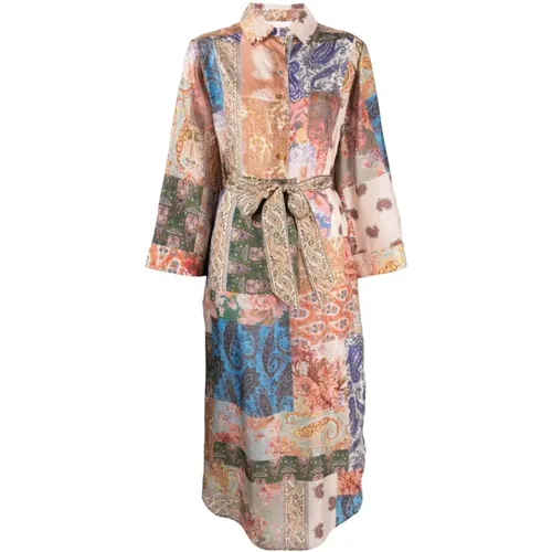 Patchwork Paisley Silk Shirtdress , female, Sizes: XS - Zimmermann - Modalova