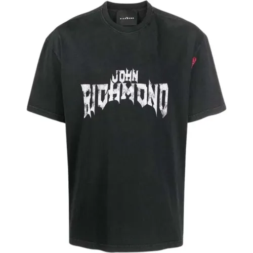 Kurzarm T-Shirt mit Logo - John Richmond - Modalova