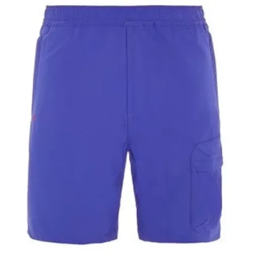 Ultramarinblaue Stretchylon-Shorts , Herren, Größe: W31 - Stone Island - Modalova