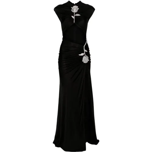 Crystal Rose Maxi Dress , female, Sizes: XS - David Koma - Modalova