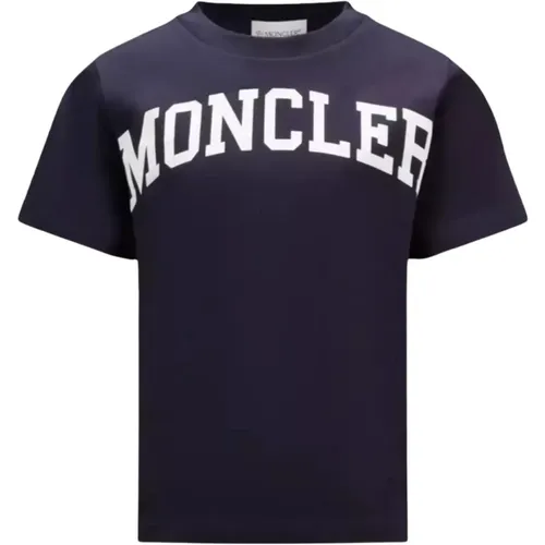 Marine Logo T-Shirt Klassischer Schnitt - Moncler - Modalova