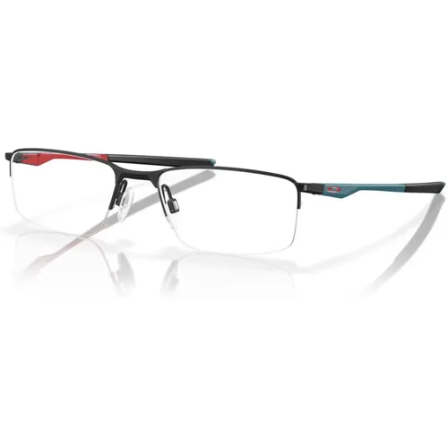 Schwarze Satin Brillengestelle , unisex, Größe: 54 MM - Oakley - Modalova
