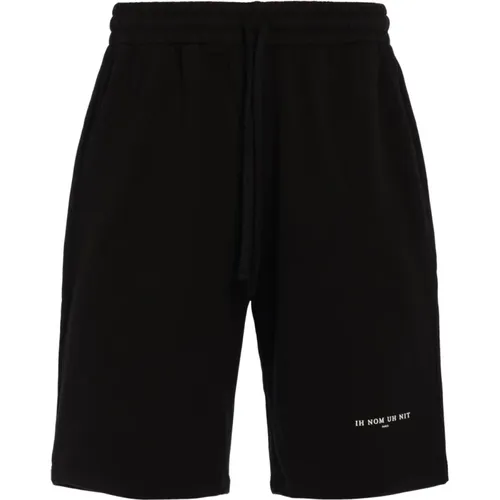 Cotton Bermuda Casual Shorts , male, Sizes: L - IH NOM UH NIT - Modalova