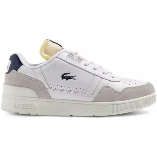 T-clip leather sneaker , male, Sizes: 7 UK, 11 UK, 9 UK, 10 UK, 6 UK - Lacoste - Modalova