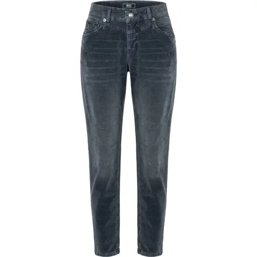 Reiche Schlanke Samt-Denim-Jeans , Damen, Größe: M L30 - MAC - Modalova