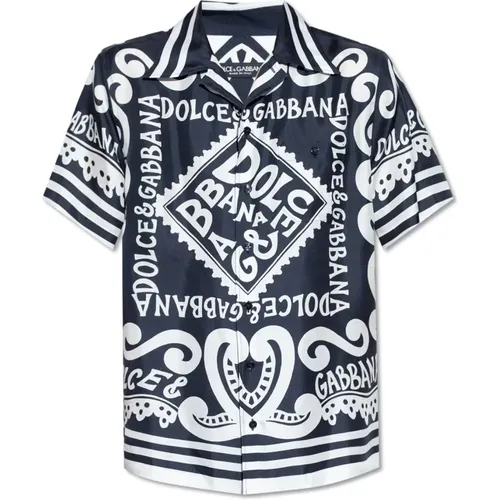 Shirt with short sleeves , male, Sizes: M, L - Dolce & Gabbana - Modalova