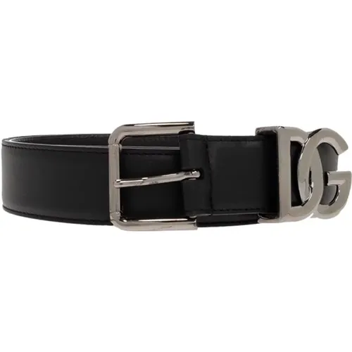 Leather belt , Herren, Größe: 110 CM - Dolce & Gabbana - Modalova