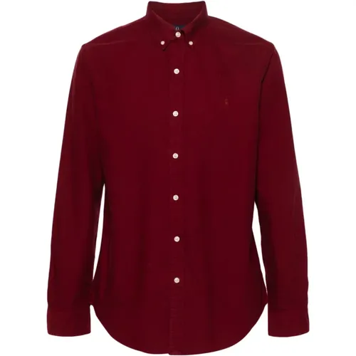 Rotes Oxford Baumwollhemd Polo Pony - Ralph Lauren - Modalova