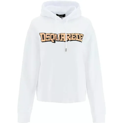 Bedruckter Logo Hoodie , Herren, Größe: L - Dsquared2 - Modalova