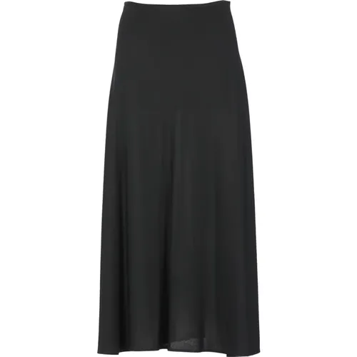 Viscose Skirt Rear Zip Fastening , female, Sizes: XS - Jil Sander - Modalova