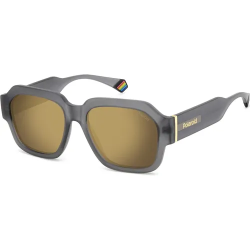 Matte Grey Sonnenbrille , unisex, Größe: 54 MM - Polaroid - Modalova