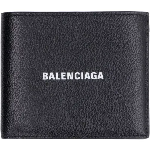 Schwarzes Lederportemonnaie mit viel Stauraum - Balenciaga - Modalova