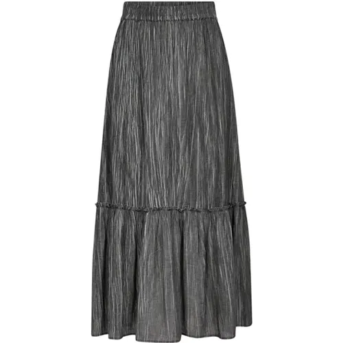 Softcc Dye Gypsy Skirt Anthracite , female, Sizes: L, XS, M, XL, S - Co'Couture - Modalova